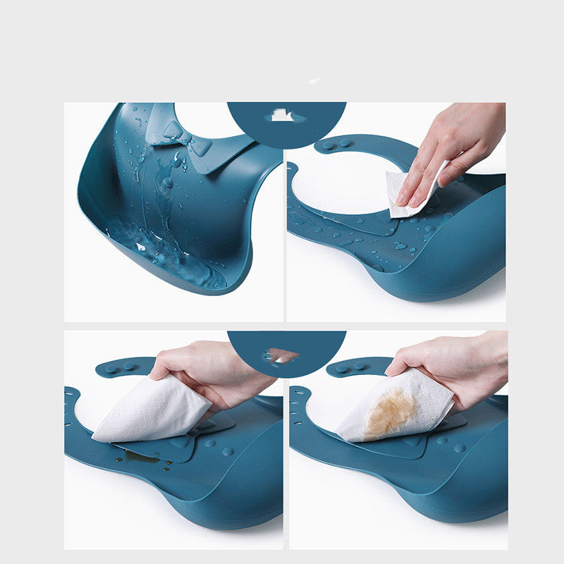 Adjustable Silicone Baby Bib – Waterproof & Easy Clean