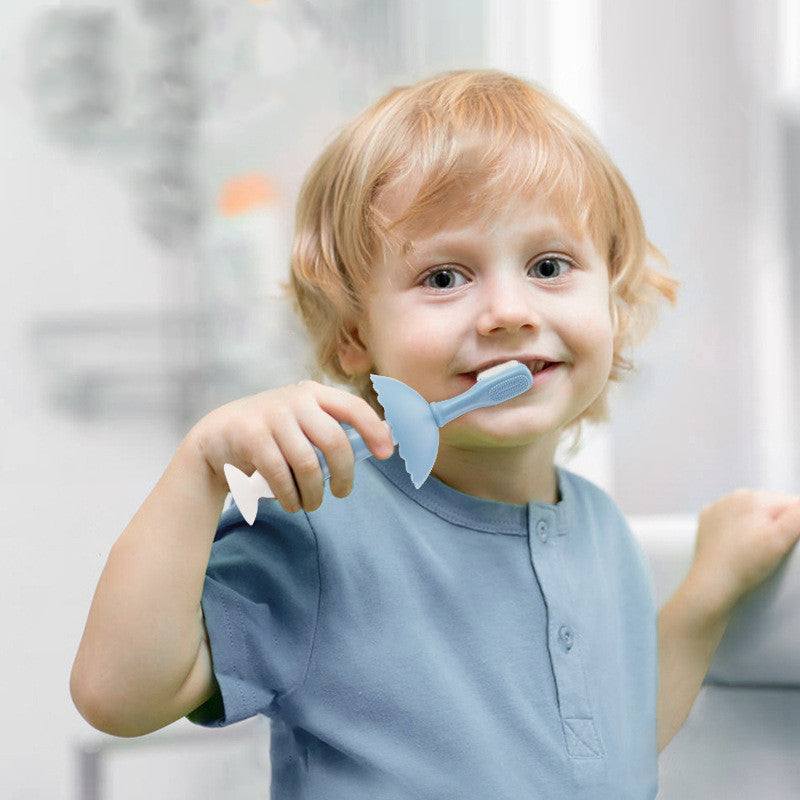 Baby Penguin Silicone Toothbrush – Soft & Safe for Infants