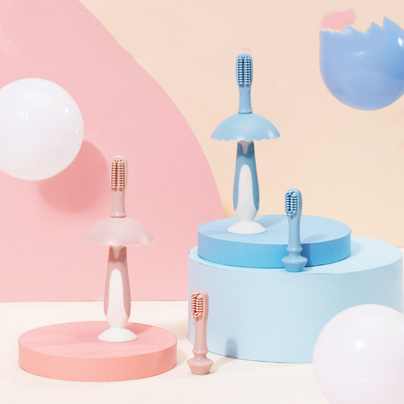 Baby Penguin Silicone Toothbrush – Soft & Safe for Infants